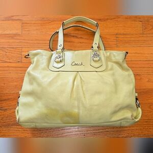 Coach Women's Yellow Leather Bag